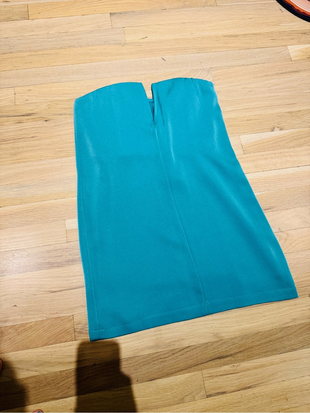 BCBG Strapless Teal Cocktail Dress Size 4 NWT